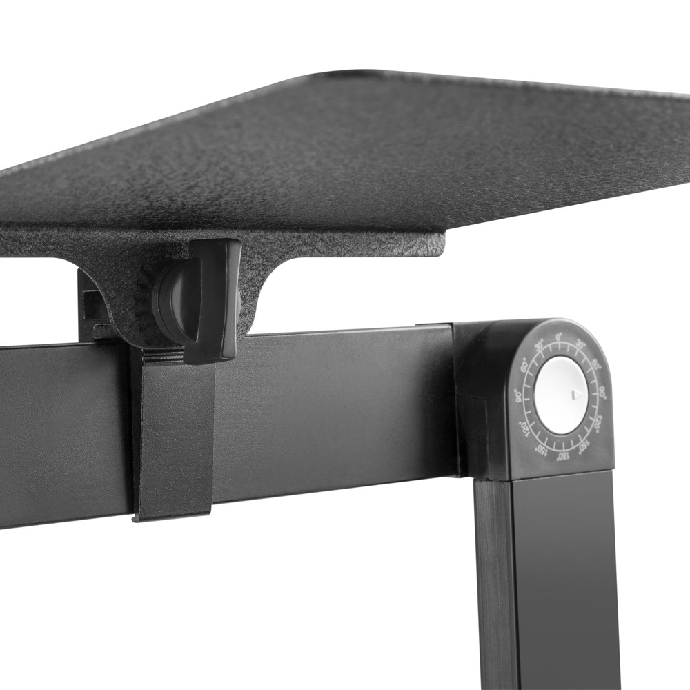 HF-ILSH-2620: Laptop Stand with Mouse Pad - Height Adjustable - Black